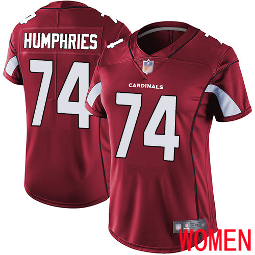 Arizona Cardinals Limited Red Women D.J. Humphries Home Jersey NFL Football #74 Vapor Untouchable